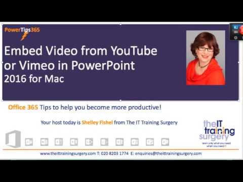 Can You Embed Youtube Videos In Powerpoint 2016 For Mac